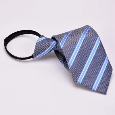 Men Fashion Business Jacquard Zipper-Style No Knot Tie