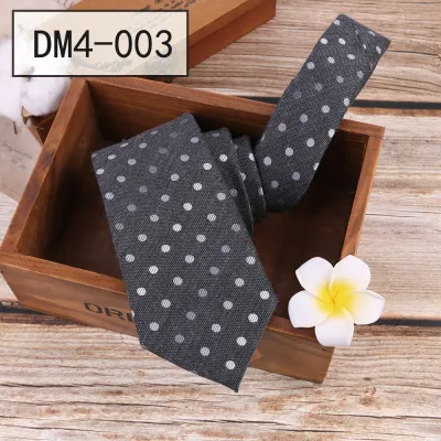 Men's Fashion Casual Business 7cm Polyester Polka Dot Stripe Tie