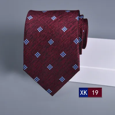 Men's Fashion Business 8cm Jacquard Stripe Tie