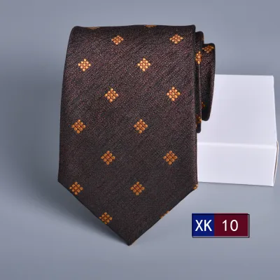 Men's Fashion Business 8cm Jacquard Stripe Tie