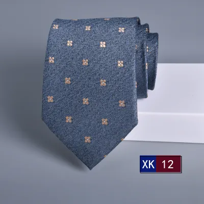 Men's Fashion Business 8cm Jacquard Stripe Tie