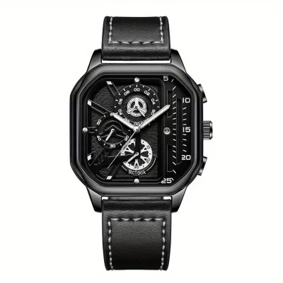 Men's Fashion Casual Square Dial Quartz Watch