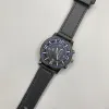 Black Face Black Band Watch