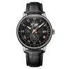 Black Face Rose Gold Needle Black Shell Black Belt