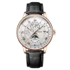 White Face Rose Gold Shell Black Belt