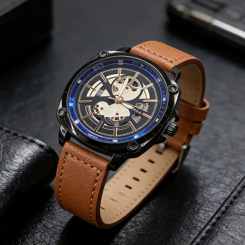 Men's Fashion Casual Belt Quartz Watch