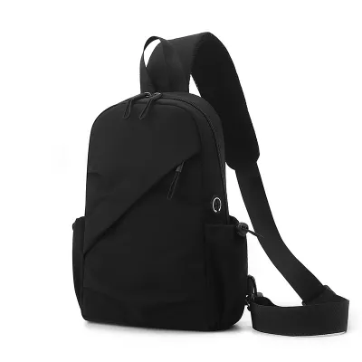 Men's Fashion Casual Solid Color Waterproof Oxford Cloth Chest Bag 20x30x11cm
