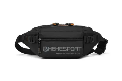 Men's Casual Nylon Chest Bag with Phone Pocket for 8 Inch Tablet Solid Color