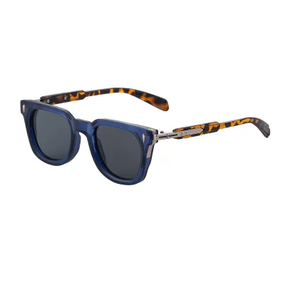Men Fashion Square-Frame Sunglasses with Zinc Alloy Frame and Polycarbonate Lens