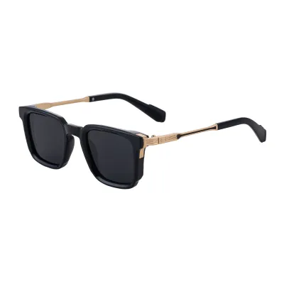 Men's Fashion Casual Square-Frame Zinc Alloy Sunglasses