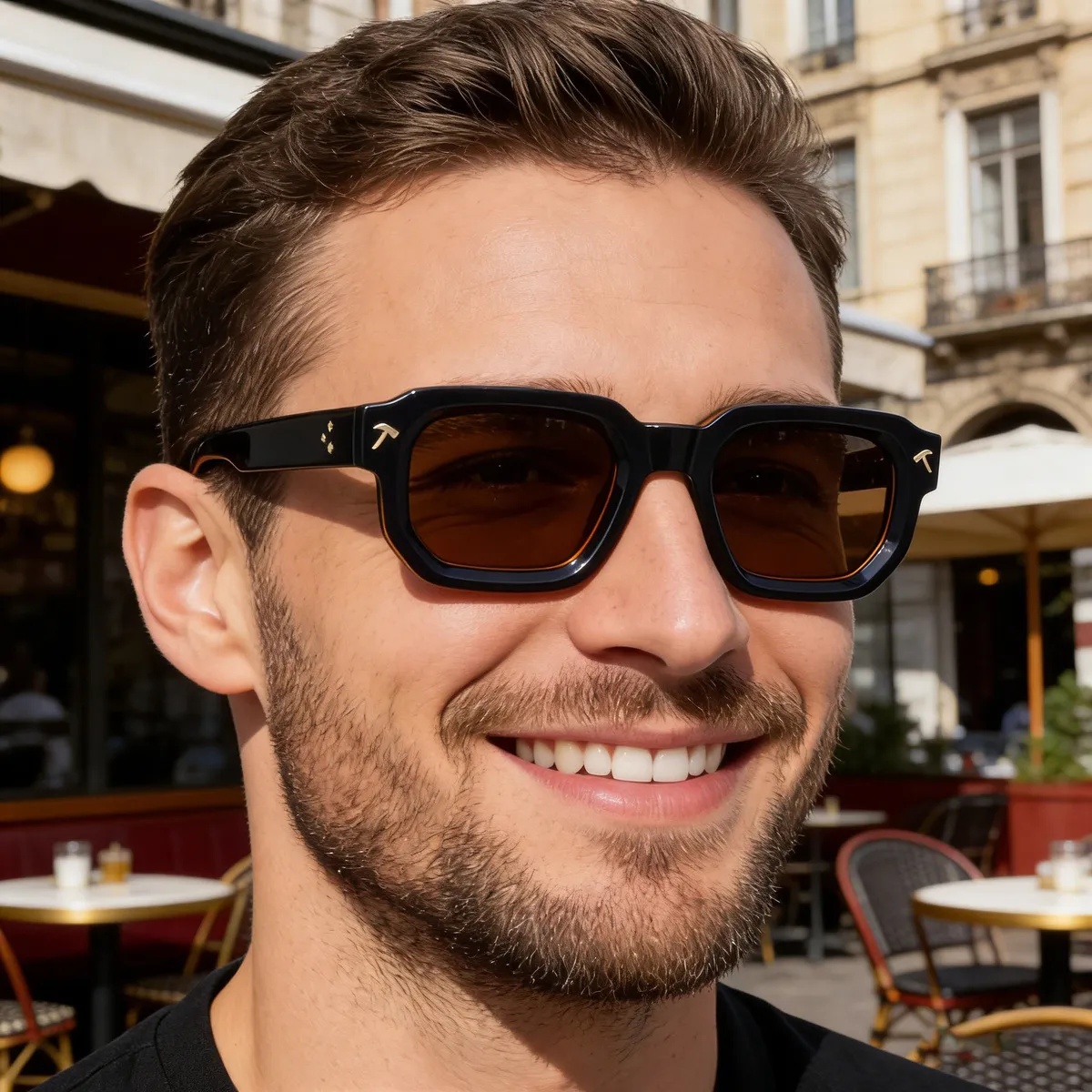 Men's Fashion Square-Frame PC Sunglasses