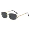 Gold Frame, Black And Gray Lenses