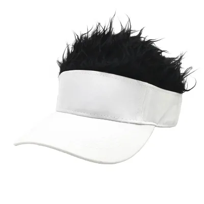 Men Fashion Casual Color Grid Wig Baseball Cap