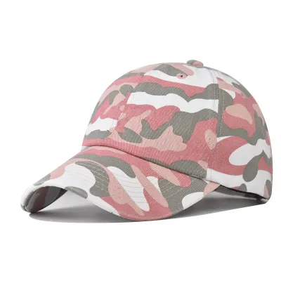 Fashion Casual Washed Cotton Camouflage Baseball Cap Personality Dome