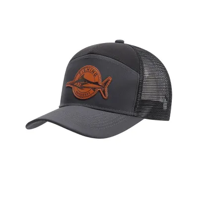 Fashion Casual Summer Solid Color Shark Label Embroidered Breathable Baseball Cap