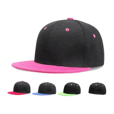 Gorra de béisbol de visera plana, informal y a juego con el color, para hombre.