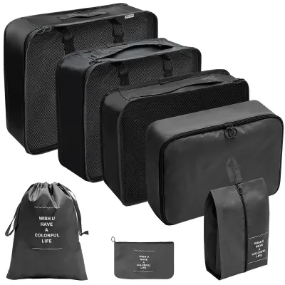 Fashion Casual Large Capacity Luggage Storage Bag Travel Seven-Piece Set