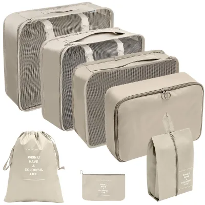 Fashion Casual Large Capacity Luggage Storage Bag Travel Seven-Piece Set