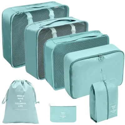 Fashion Casual Large Capacity Luggage Storage Bag Travel Seven-Piece Set