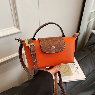 Women Fashion Casual Retro Dumpling Oxford Cloth Crossbody Bag