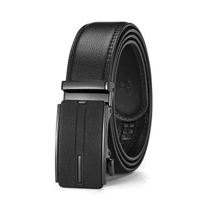 Men's Fashion Casual Cowhide Automatic Buckle Belt
