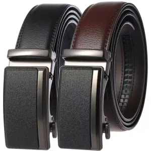 Men's Fashion Casual Cowhide Automatic Buckle Belt
