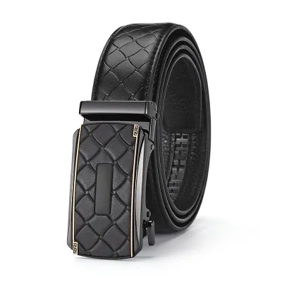 Men's Fashion Casual Cowhide Automatic Buckle Belt