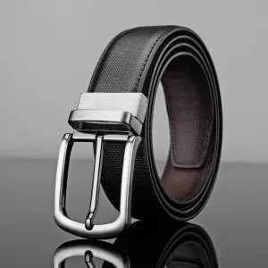Men's Business Casual Microfiber Pin Buckle Belt