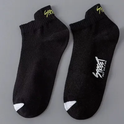 Men's Casual Summer Thin Short Socks 5 Pair/Set