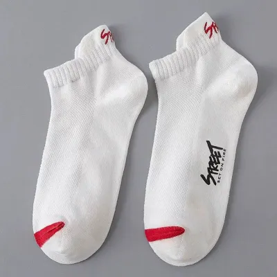 Men's Casual Summer Thin Short Socks 5 Pair/Set