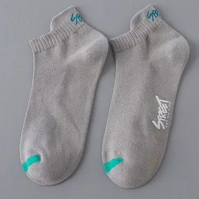 Men's Casual Summer Thin Short Socks 5 Pair/Set
