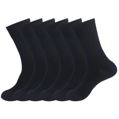 Men's Fashion Casual Autumn Winter High Rubber Band Solid Color Knee Length Socks