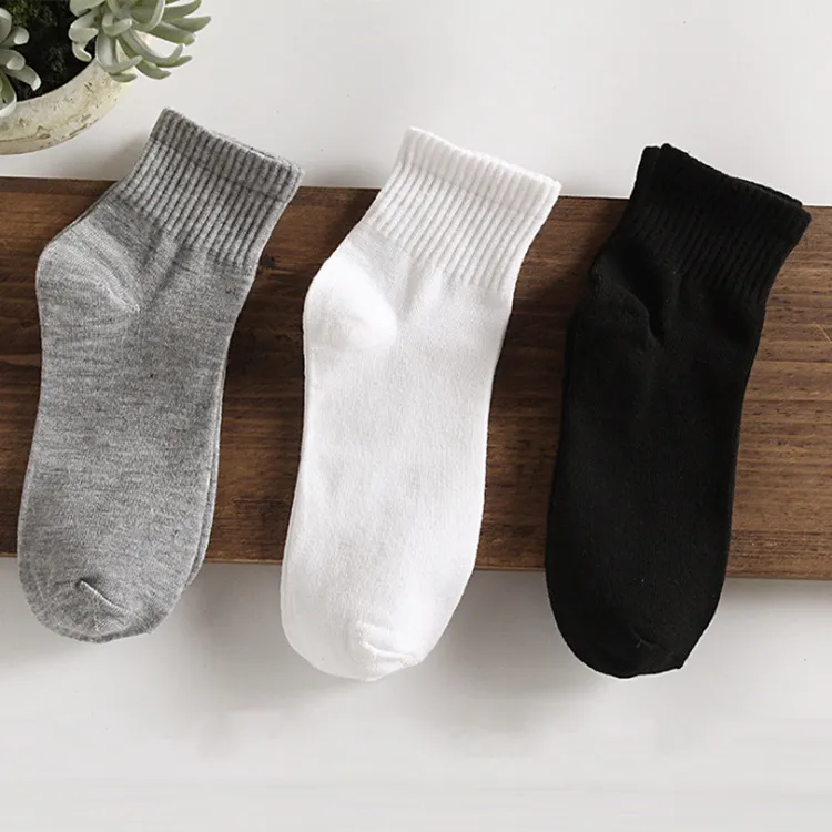 Men's Fashion Spring Summer Breathable Mid-Calf Socks 10 Pair/Set