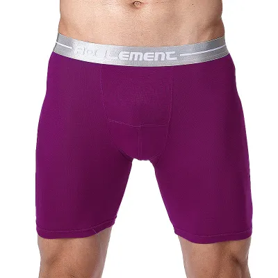 Men's Fashion Anti-Wear Quick-Drying Solid Color Mid-Waist Viscose Underwear