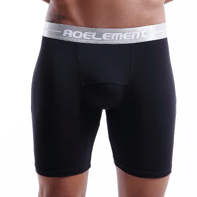 Men's Fashion Anti-Wear Quick-Drying Solid Color Mid-Waist Viscose Underwear