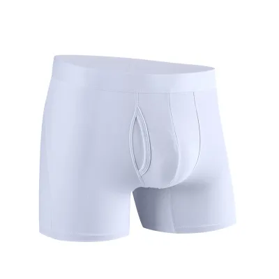 Men Fashion Simple Solid Color Anti-Wear High Elastic Cotton Breathable U-Shaped Underwear