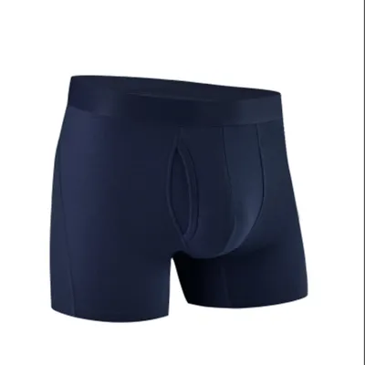 Men Fashion Simple Solid Color Anti-Wear High Elastic Cotton Breathable U-Shaped Underwear