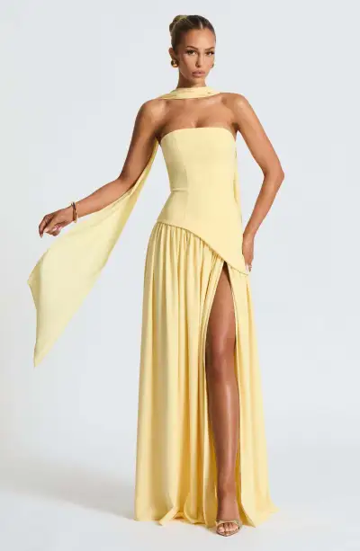 Women'S Fashion Elegant Solid Color Stitching Sleeveless Backless Split Dress