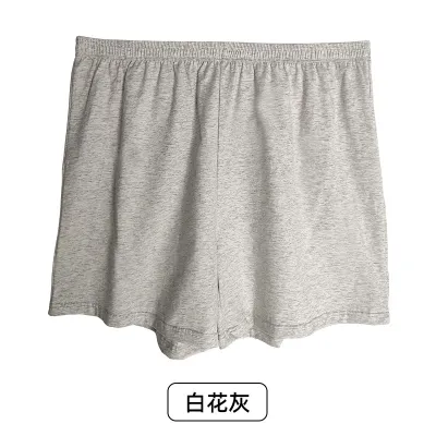 Men Fashion Simple Solid Color Breathable Loose Mid-Waist Cotton Underwear