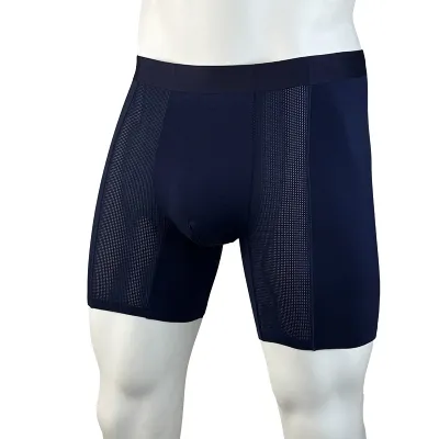 Men Fashion Simple Solid Color Traceless Four-Corner Breathable Mid-Waist Modal Fiber Underwear