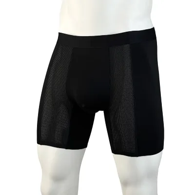 Men Fashion Simple Solid Color Traceless Four-Corner Breathable Mid-Waist Modal Fiber Underwear