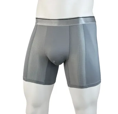 Men Fashion Simple Solid Color Traceless Four-Corner Breathable Mid-Waist Modal Fiber Underwear