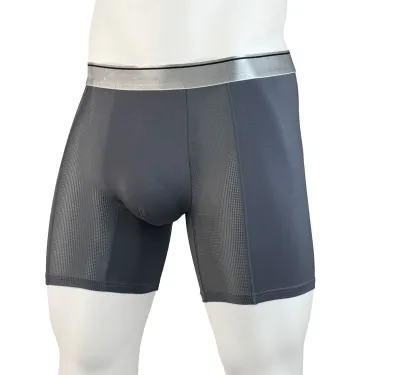 Men Fashion Simple Solid Color Traceless Four-Corner Breathable Mid-Waist Modal Fiber Underwear