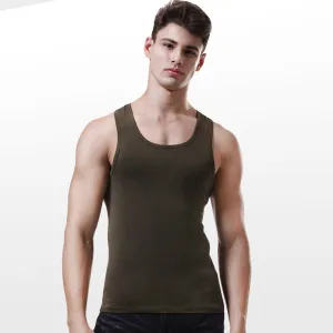 Men's Fashion Casual Summer Solid Color Cotton Tank Top