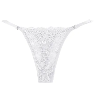 Women Fashion Sexy Solid Color Lace Adjustable Thin Thong