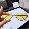 Gold-Frame Light-Yellow Lenses