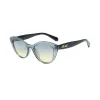 Transparent Gray Frame With A Gradient Blue Lens