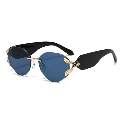 Women Fashion Frameless Cat Eye Sunglasses
