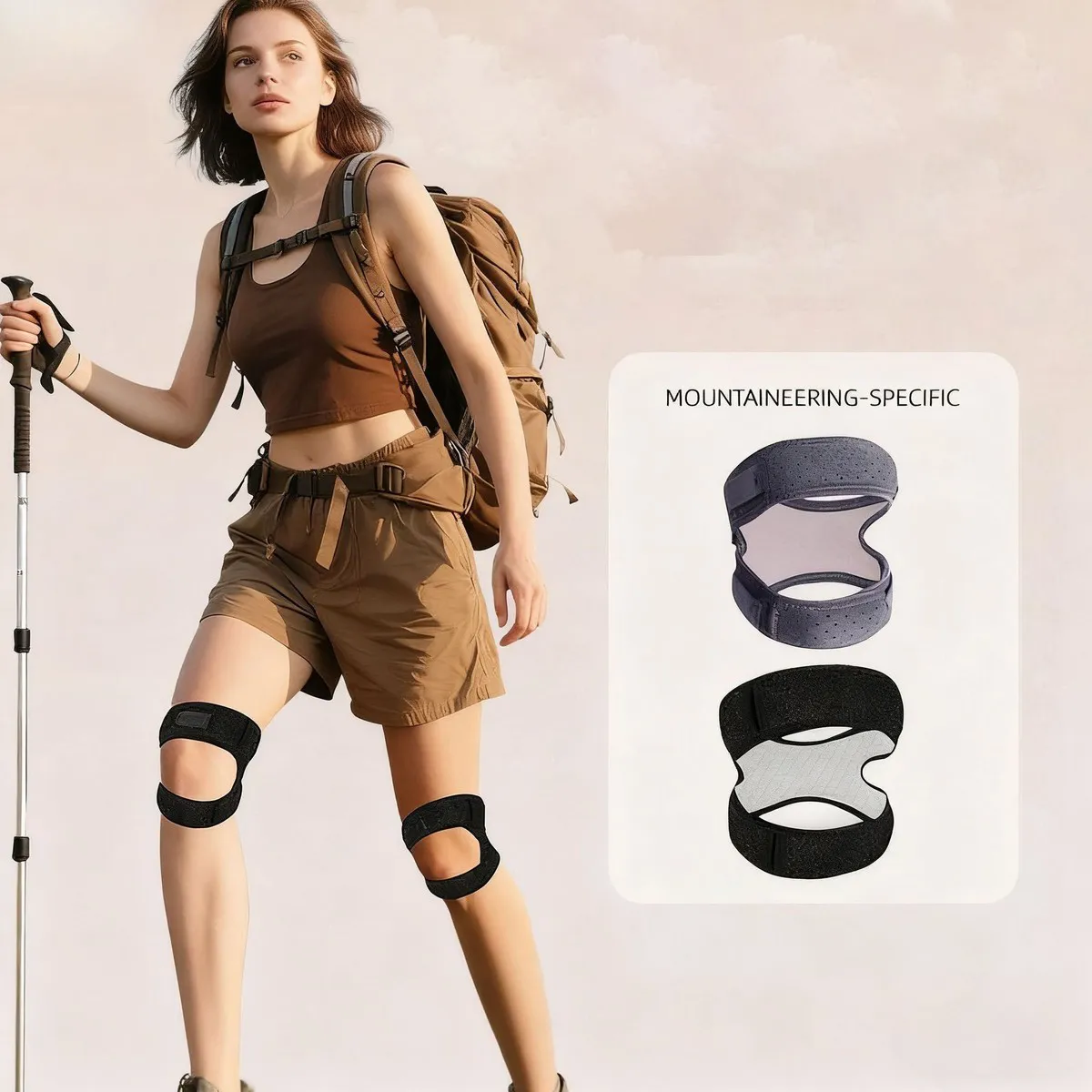 Patella With Sports Knee Protection One Size Polyester