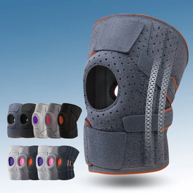 Fitness Riding Sports Spring Support Pressurized Silicone Anti-Slip Knee Pads